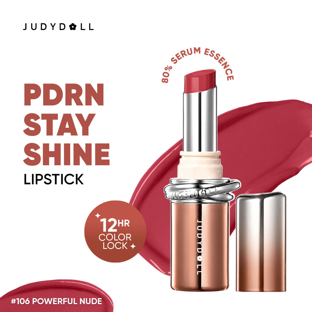 Image 7 of 3 gm / 106 Powerful Nude / Pack of 1 for the product JUDYDOLL Stay Shine Lipstick
