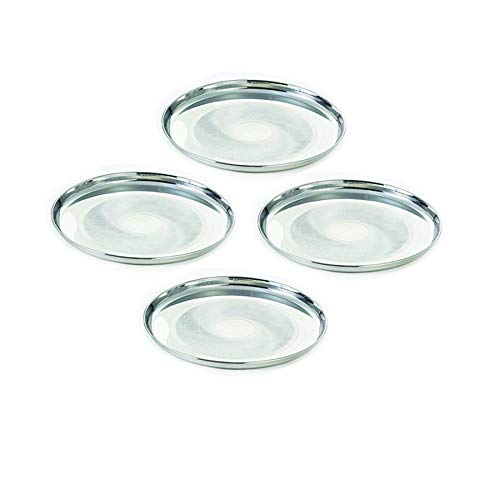 Image 1 of Default Title for the product neelam Stainless Steel Diamond Buffet Plate 20 cm Set of 12