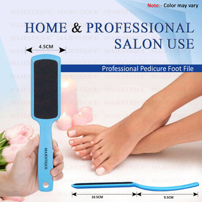 Image 6 of Majestique Double-Sided Foot Scrubber - Tools for Wet and Dry Feet - Color May Vary