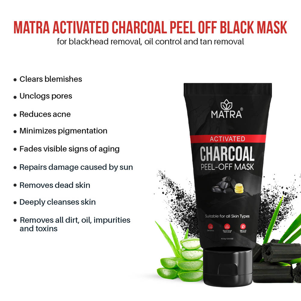 Image 3 of Matra Activated Charcoal Peel Off Black Mask
