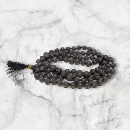 Image 2 of Jwala Mukhi- Lava stone Mala- Jwalamukhi Mala- Beads Mala