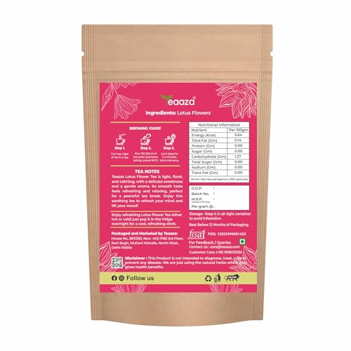 Image 2 of Teaaza Lotus Flower Tea – 100G (200 Cups)