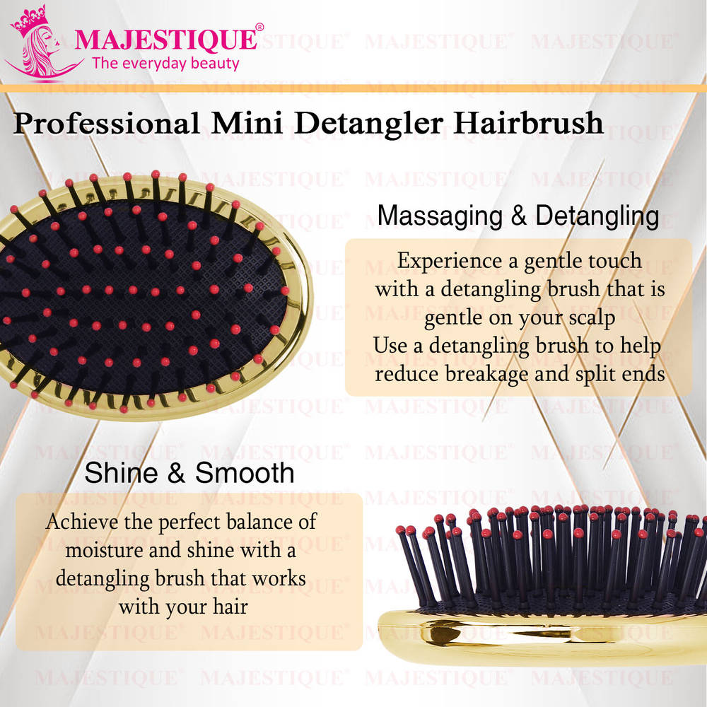 Image 3 of Majestique Mini Pocket Detangling Hair Brush