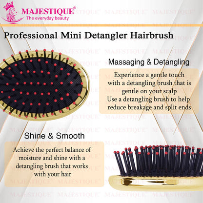Image 3 of Majestique Mini Pocket Detangling Hair Brush