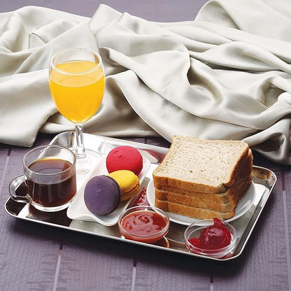 Image 4 of 1 / Medium for the product HAZEL Stainless Steel Serving Tray