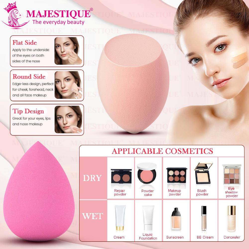 Image 3 of Majestique Foundation Tools Set, Makeup Sponge & Beauty Blender Set
