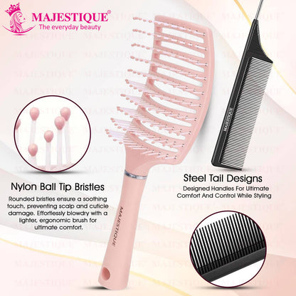 Image 4 of Majestique Curved Vent Hair Brush