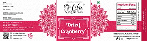 Image 4 of Lila Dry Fruits Californian Dried and Sweet Sliced Cranberries - 100 gm