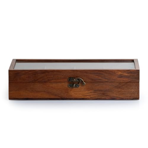 Image 4 of ExclusiveLane Spice Keeper Wooden Spice Box with Spoon 130 & 80 Gm