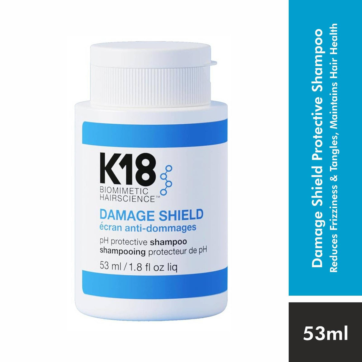Image 3 of 53 ml for the product K18 DAMAGE SHIELD pH Protective Shampoo