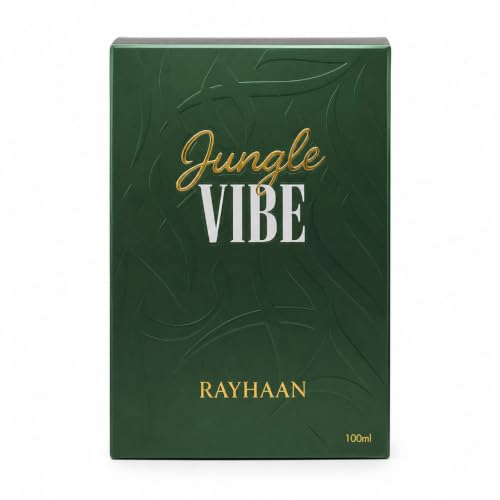 Image 1 of 100 ml / Pack of 1 for the product RAYHAAN Jungle Vibe Eau De Parfum for Men | Fresh Green Woody Aromatic Fragrance | Long-Lasting Perfume Spray