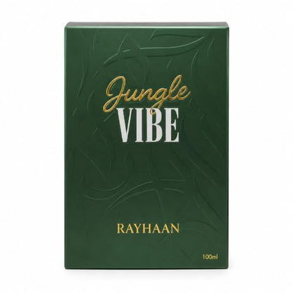 Image 1 of 100 ml / Pack of 1 for the product RAYHAAN Jungle Vibe Eau De Parfum for Men | Fresh Green Woody Aromatic Fragrance | Long-Lasting Perfume Spray