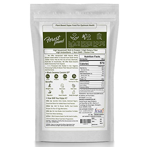Image 3 of Forest Found Whole Fresh Natural Black Sesame Seeds 250g