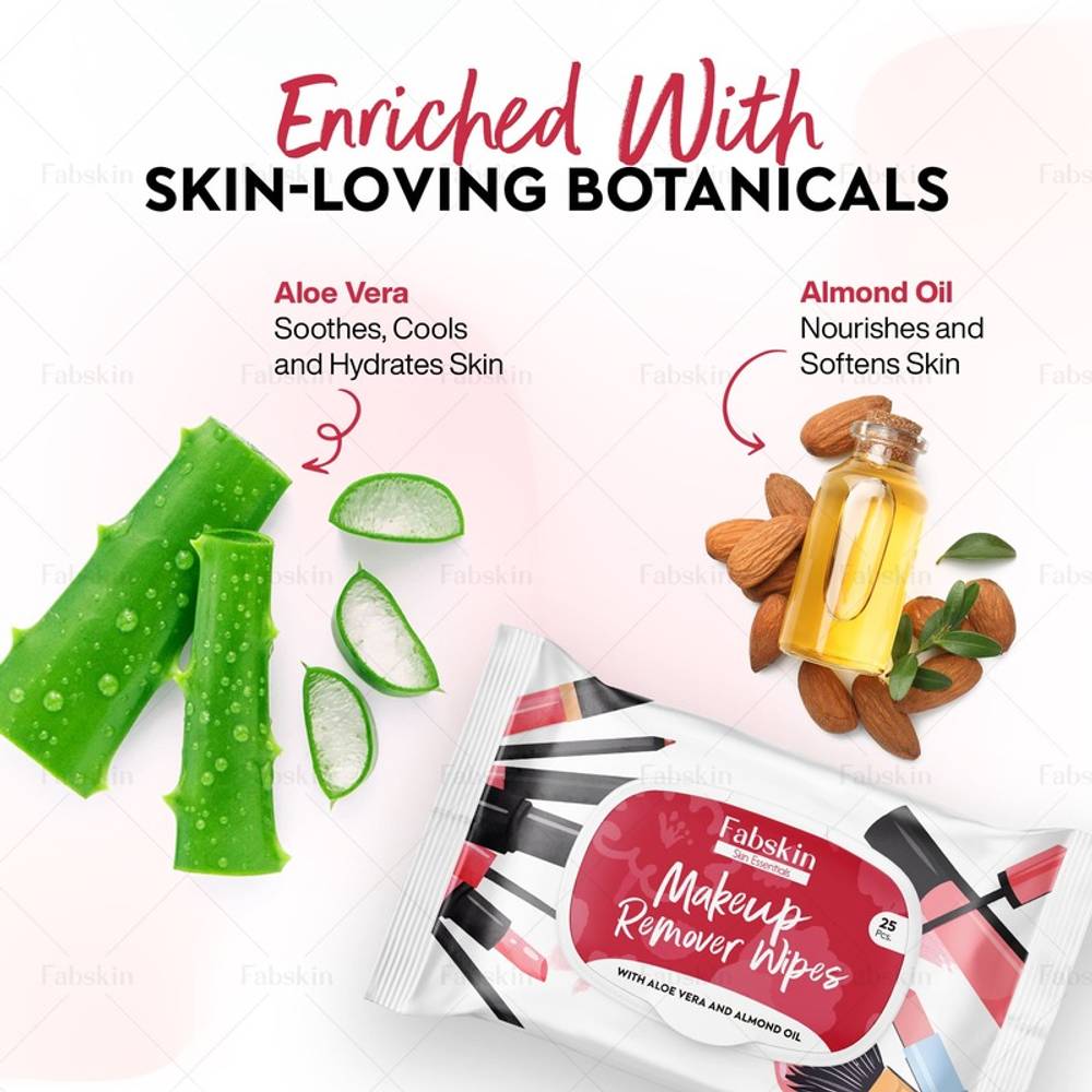 Image 4 of Fabskin Makeup Remover Wet Wipes For Face Cleaning For Women