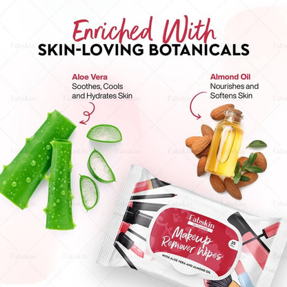 Image 4 of Fabskin Makeup Remover Wet Wipes For Face Cleaning For Women