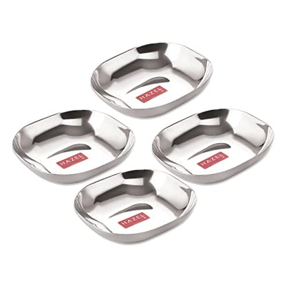 Image 12 of SS, 400 ML / Set of 4 for the product HAZEL Steel Dessert Silver Plate