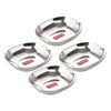 Image 1 of SS, 450 ML / Set of 4 for the product HAZEL Steel Dessert Silver Plate