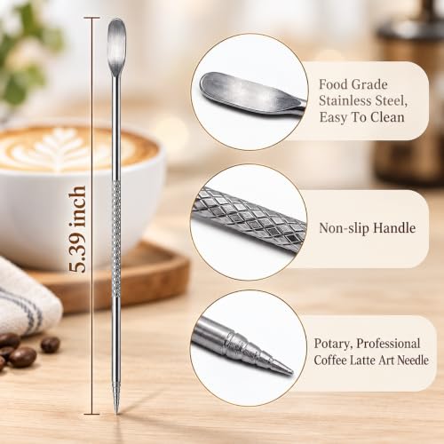 Image 6 of Supvox Milk Frothing Pitcher 600ml Capacity 20oz Scale with Decorating Pen