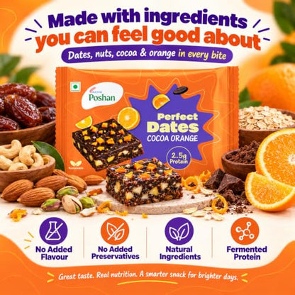 Image 5 of Acme Poshan Perfect Dates Cocoa Orange Mini Protein Bars 120g (Pack of 6)
