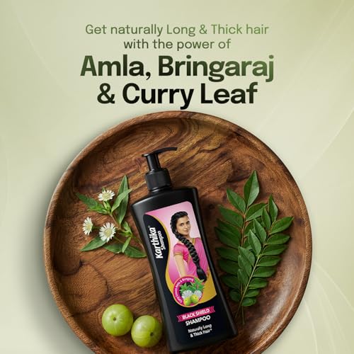 Image 5 of Karthika Black Shield Shampoo With Amla, Curry Leaves & Bhringraj 650 ml