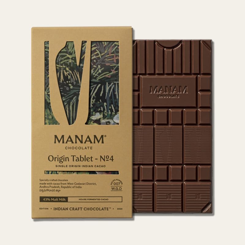 Image 1 of Default Title for the product Manam Chocolate Single Origin India Series -43% Malt Milk, 80g