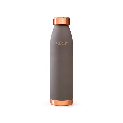 Image 4 of Copper Bottle Gray Color for the product Artarium Copper Water Bottle