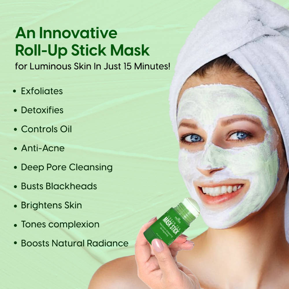 Image 2 of Matra Green Tea Mask Stick For Pore Control, Oil Balancing & Skin Brightening