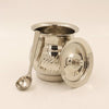 Image 1 of Default Title for the product Spillbox Stainless Steel Ghee Pot with Spoon 400ml