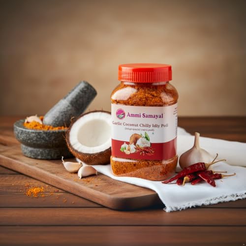 Image 3 of Ammi Samayal Garlic Coconut Chilly Idli Podi 200g Jar