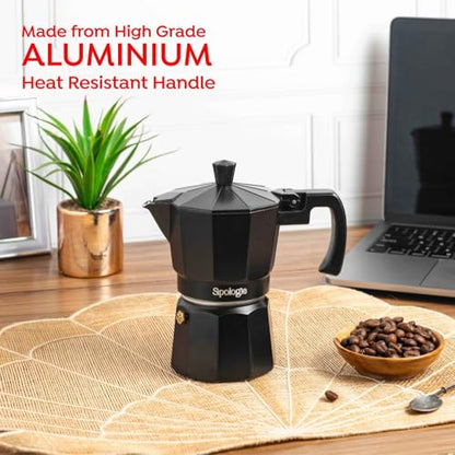 Image 4 of Sipologie Roma Moka Pot, Black 180 ml