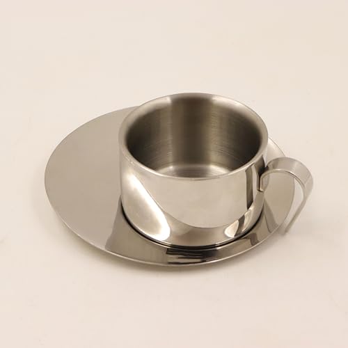Image 1 of Pack of 1 for the product Spillbox Stainless Steel Cup and Saucer