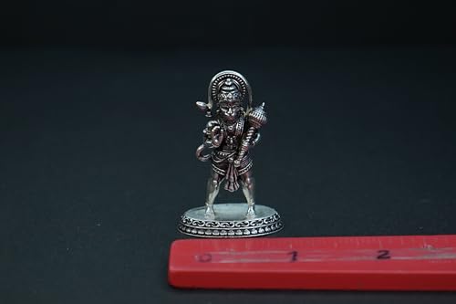 Image 3 of Dista Silvers Antique Hanuman Idol Standing 15.71G