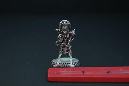 Image 3 of Dista Silvers Antique Hanuman Idol Standing 15.71G