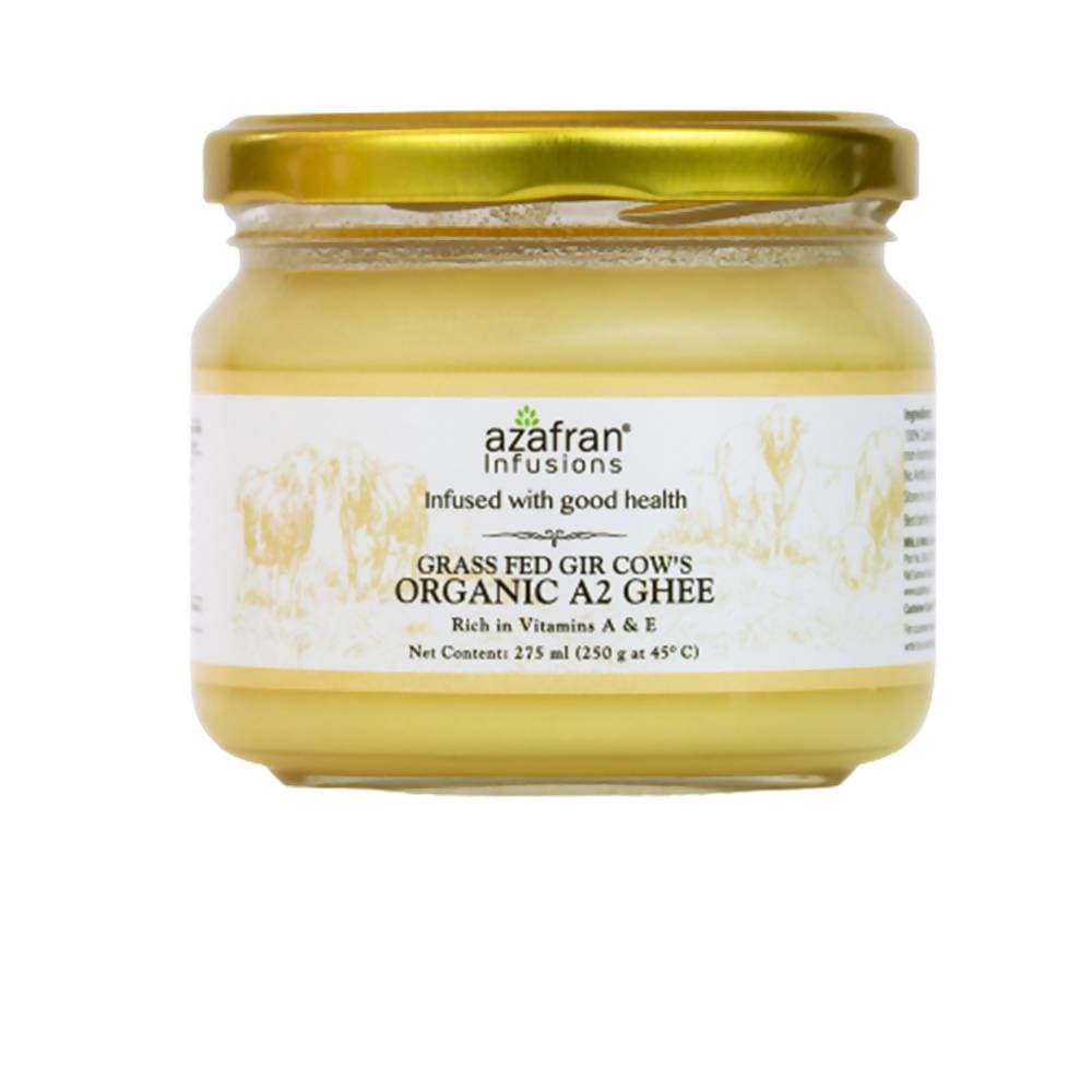 Image 1 of Azafran Infusions Grass Fed Gir Cow’s Organic A2 Ghee | Natural & Pure Ghee | Traditional Clarified Butter