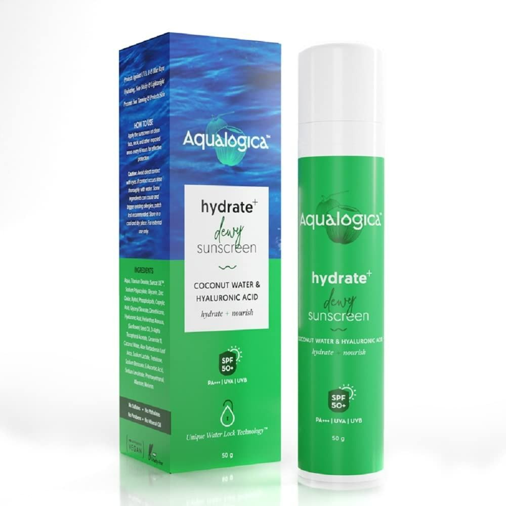 Image 1 of Aqualogica Hydrate+ Sunscreen with Coconut water & Hyaluronic Acid