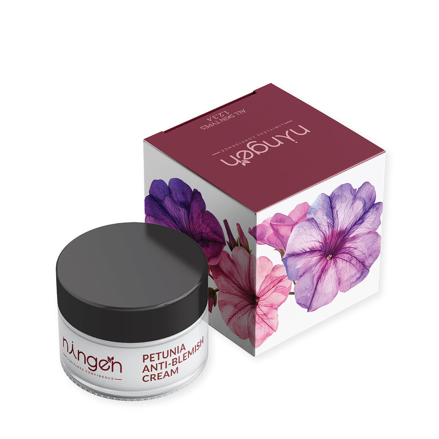 Image 1 of 100 gm / Pack of 1 for the product Ningen Petunia Anti-Blemish Radiance Cream