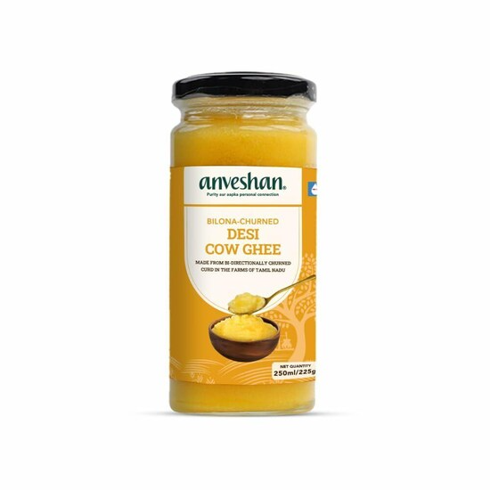 Image 1 of 250 ml / Pack of 1 for the product Anveshan A2 Desi Cow Ghee | Pure, Natural & Healthy Ghee | A2 Gir Cow Ghee