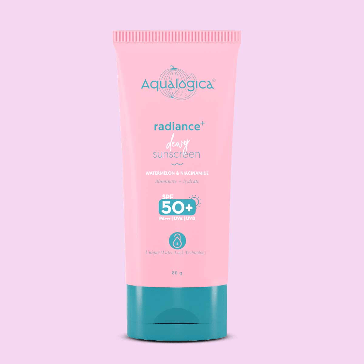 Image 1 of 80 gm / Pack of 1 for the product Aqualogica Radiance+ Dewy Sunscreen