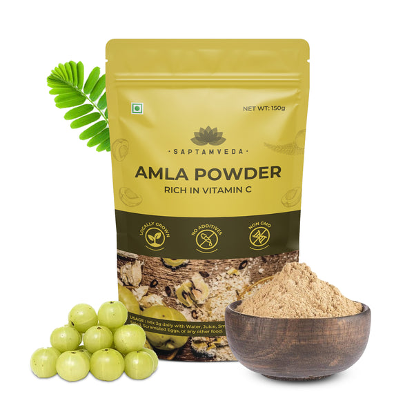 Image 1 of 150 gm for the product Saptamveda Organic Amla Powder
