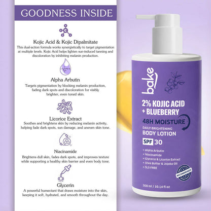 Image 6 of Bake 2% Kojic Acid Body Lotion SPF 30