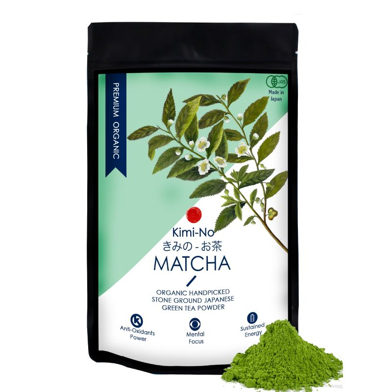 Image 1 of Wishcare Kimino Japanese Organic Premium Grade Matcha Green Tea Powder
