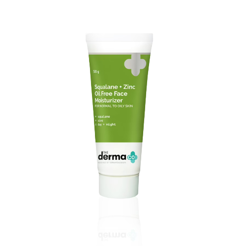 Image 1 of The Derma Co Squalene + Zinc Oil-Free Moisturizer for Normal to Oily Skin