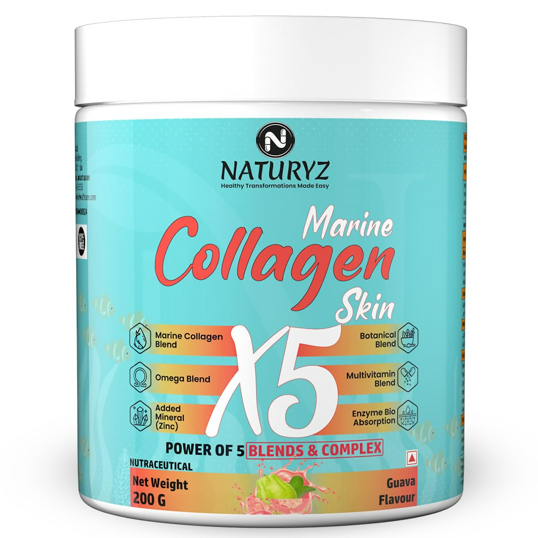 Image 1 of Naturyz Marine Collagen Skin X5 Power For Women & Men (Guava Flavour)