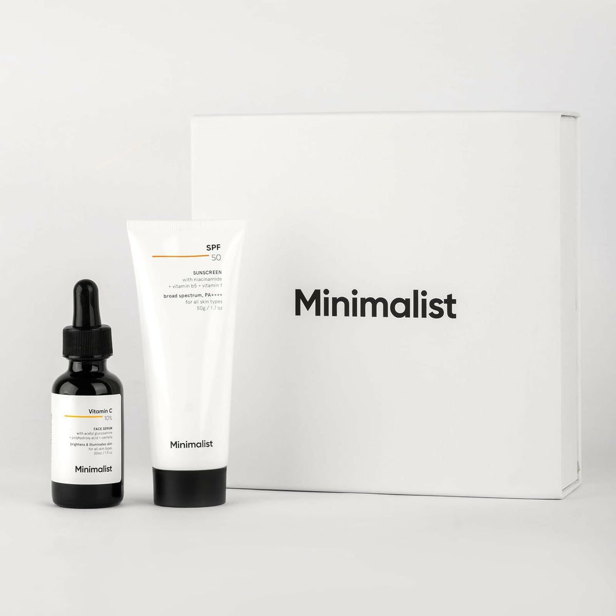 Image 1 of Minimalist Brightening & SPF Skincare Gift Set