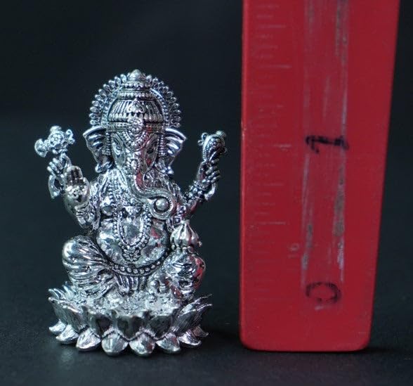 Image 2 of Dista Silvers Antique Lotus Ganesh 60.68g