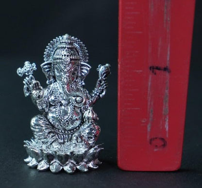Image 2 of Dista Silvers Antique Lotus Ganesh 60.68g