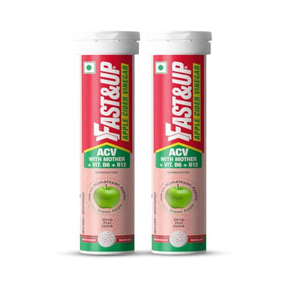 Image 2 of 15 count (Pack of 2) for the product Fast&Up Apple Cider Vinegar Effervescent Tablets 500Mg