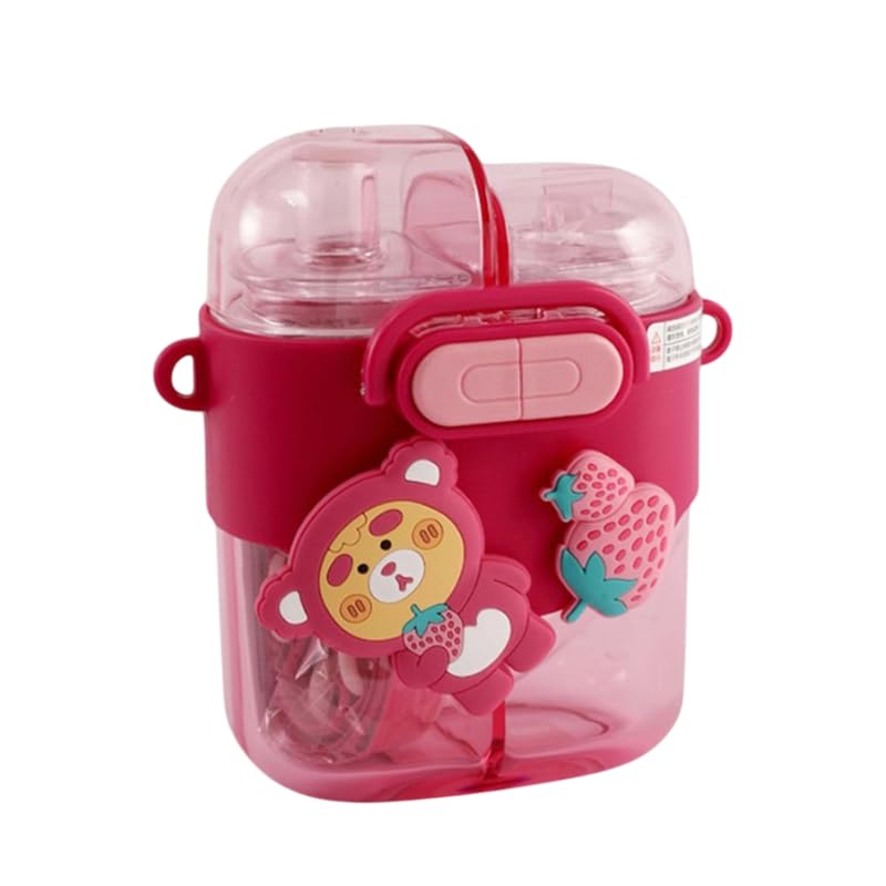 Image 3 of Red for the product Aarvi Decor Studio Aquabuddy Dual-Compartment Water Bottle