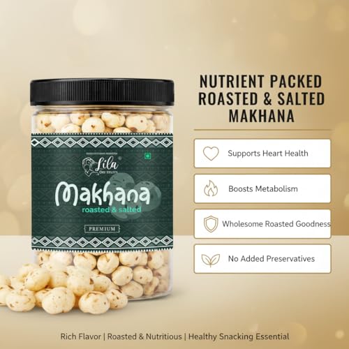Image 3 of LILA DRY FRUITS Roasted and Flavoured Makhana 100 G Himalayan Salt and Black Pepper
