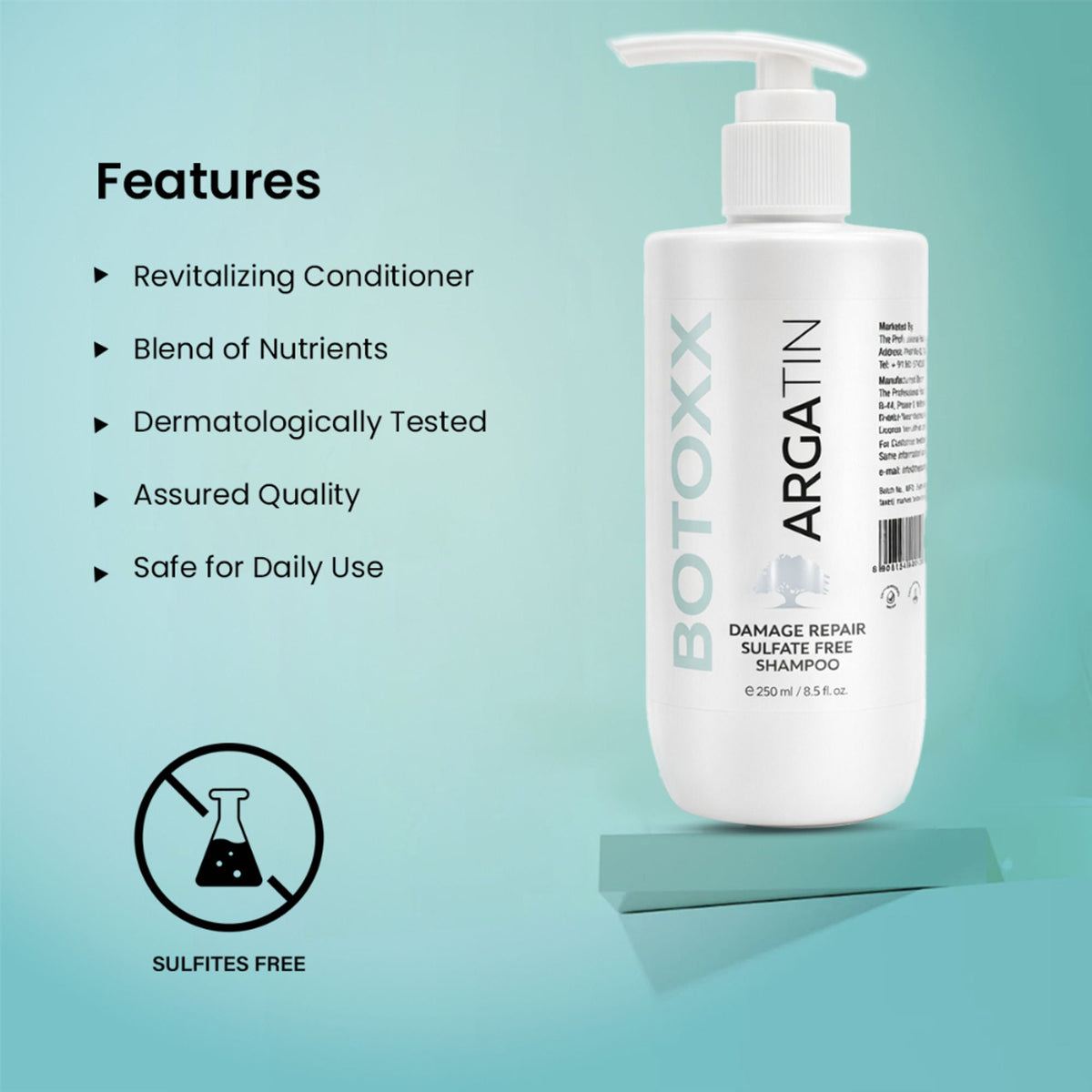 Image 2 of Argatin Botox Damage Repair Sulfate Free Shampoo
